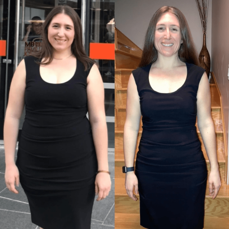 Weight loss transformation