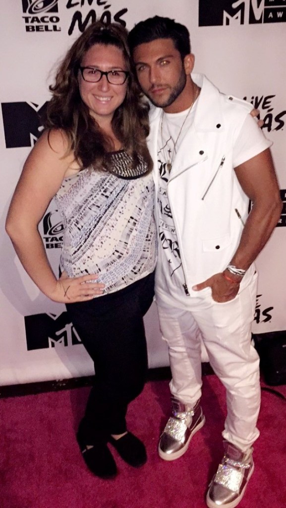 Me & Frankie Zulferino on a red carpet.