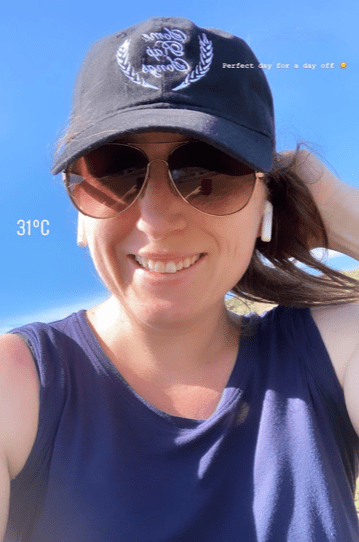 Me outside for a walk on a beautiful day