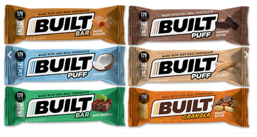 Selet Built Bar flavours